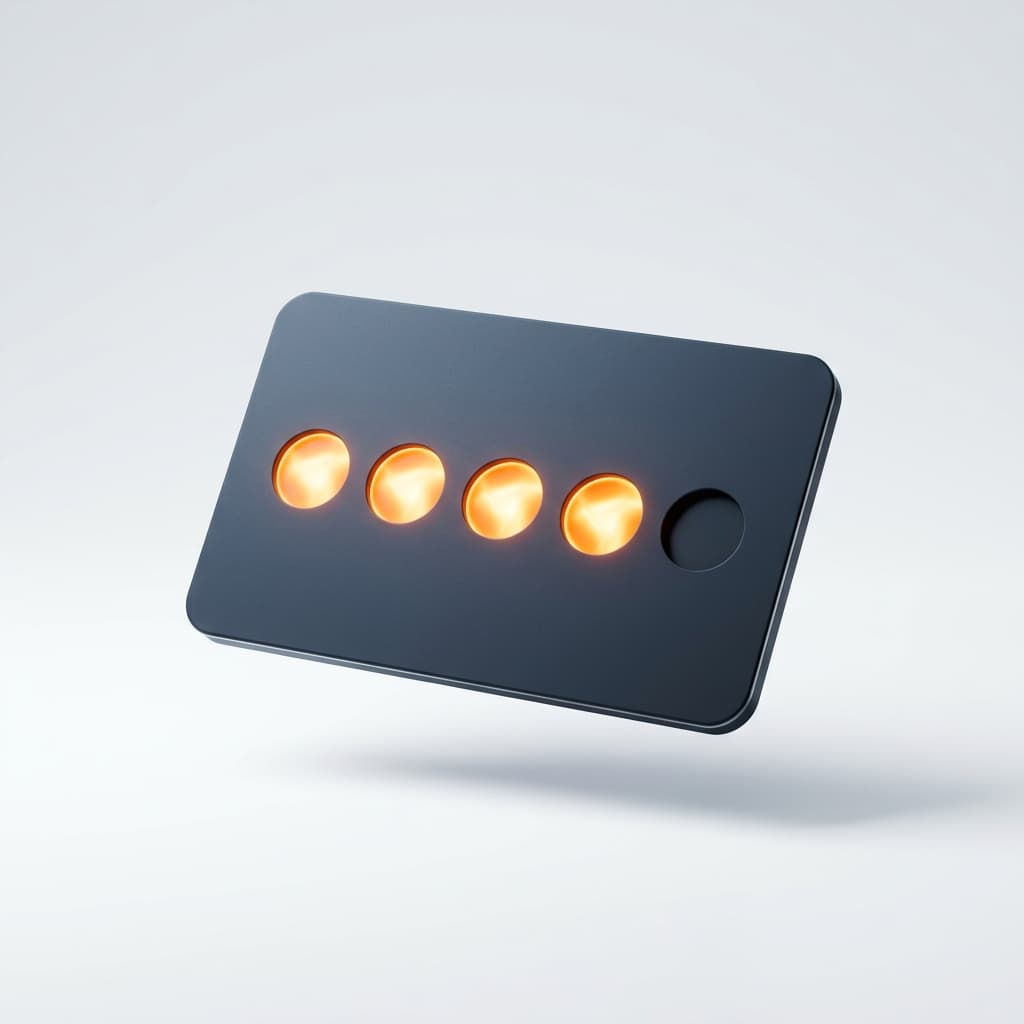 3D Loyalty Card render